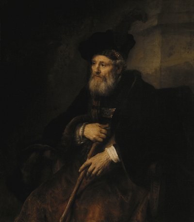 Old Man with a Stick by Rembrandt van Rijn